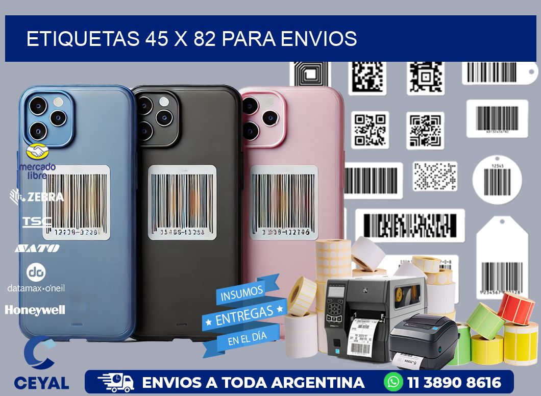 ETIQUETAS 45 x 82 PARA ENVIOS