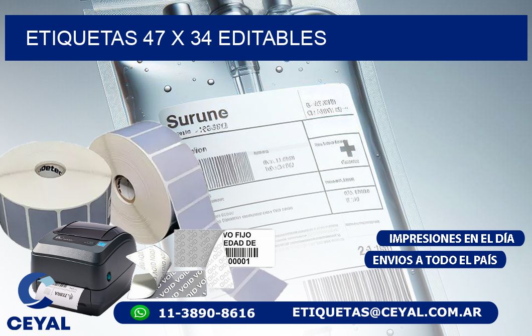 ETIQUETAS 47 x 34 EDITABLES