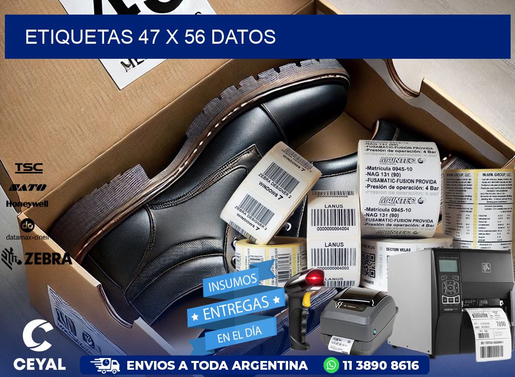 ETIQUETAS 47 x 56 DATOS