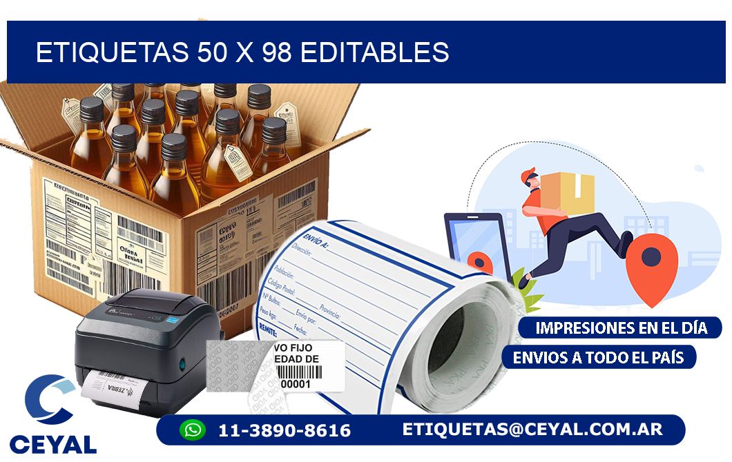 ETIQUETAS 50 x 98 EDITABLES