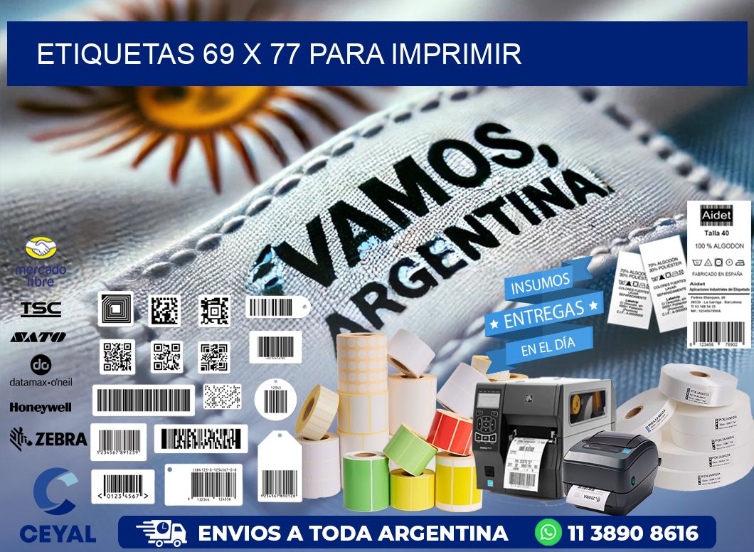 ETIQUETAS 69 x 77 PARA IMPRIMIR