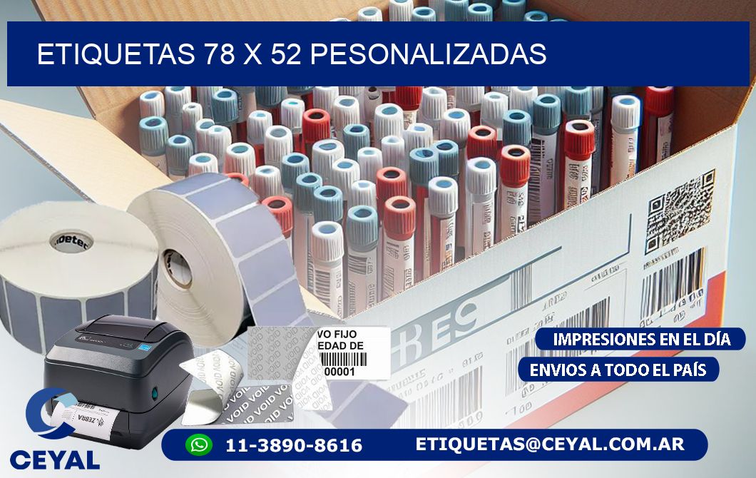 ETIQUETAS 78 x 52 PESONALIZADAS