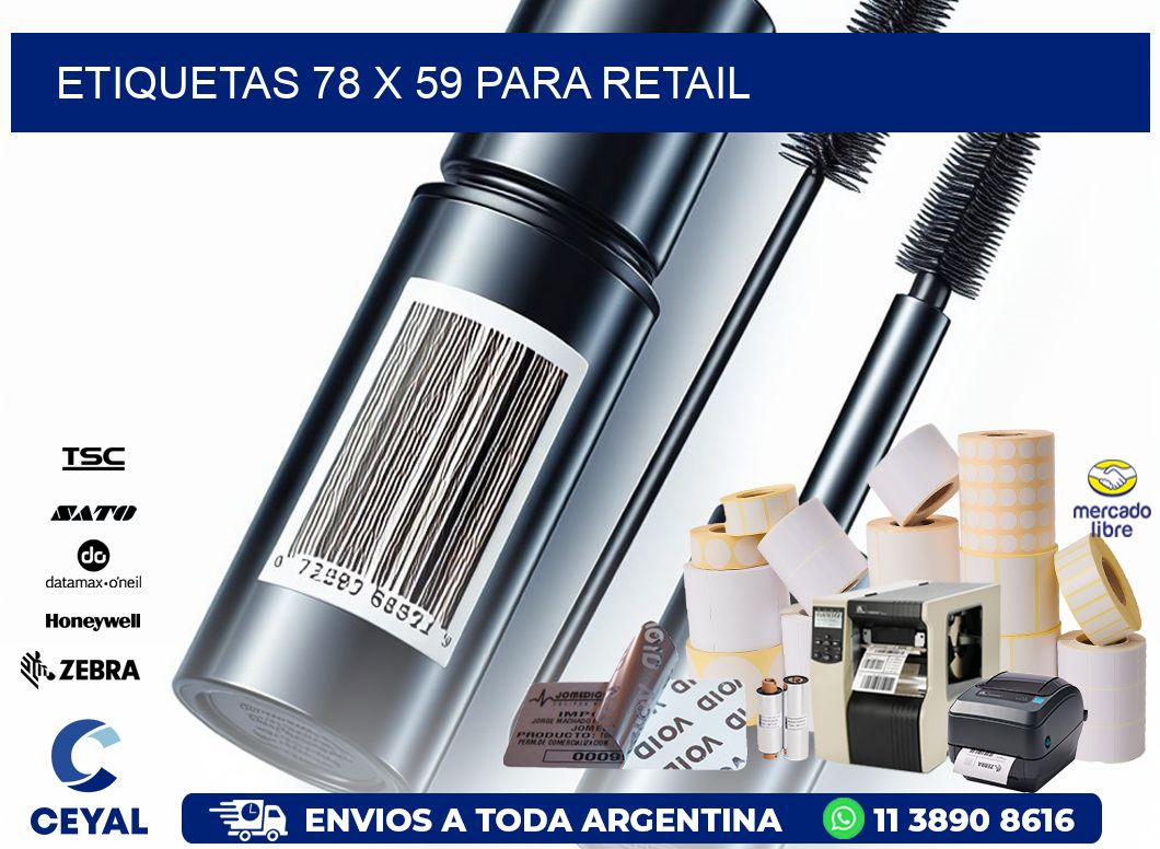 ETIQUETAS 78 x 59 PARA RETAIL