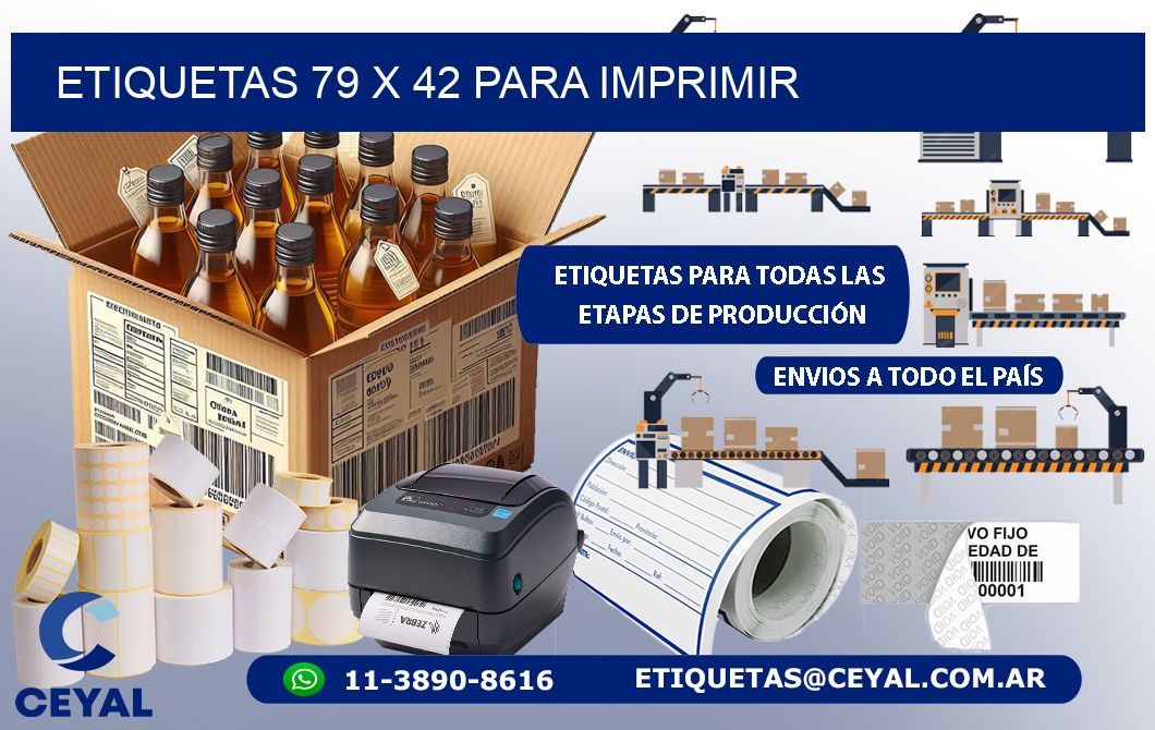 ETIQUETAS 79 x 42 PARA IMPRIMIR