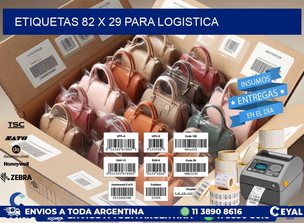 ETIQUETAS 82 x 29 PARA LOGISTICA