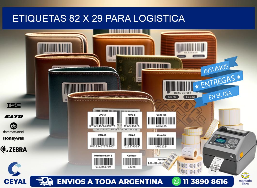 ETIQUETAS 82 x 29 PARA LOGISTICA