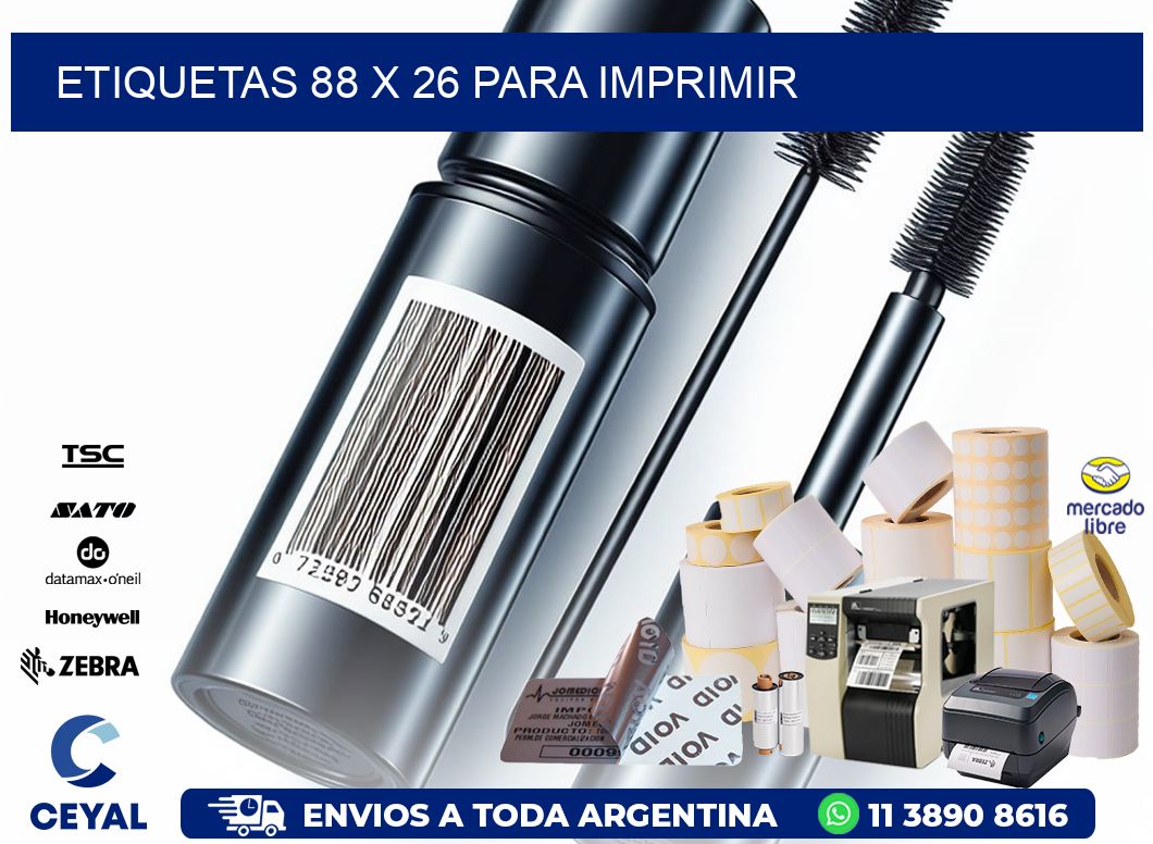 ETIQUETAS 88 x 26 PARA IMPRIMIR