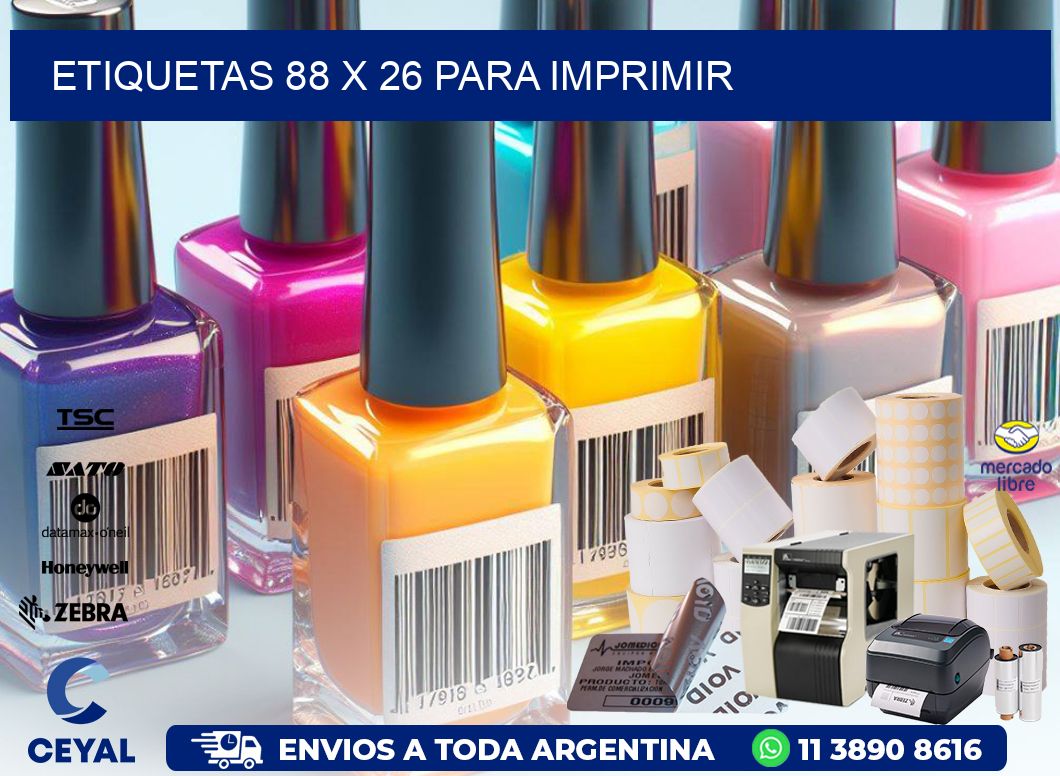 ETIQUETAS 88 x 26 PARA IMPRIMIR