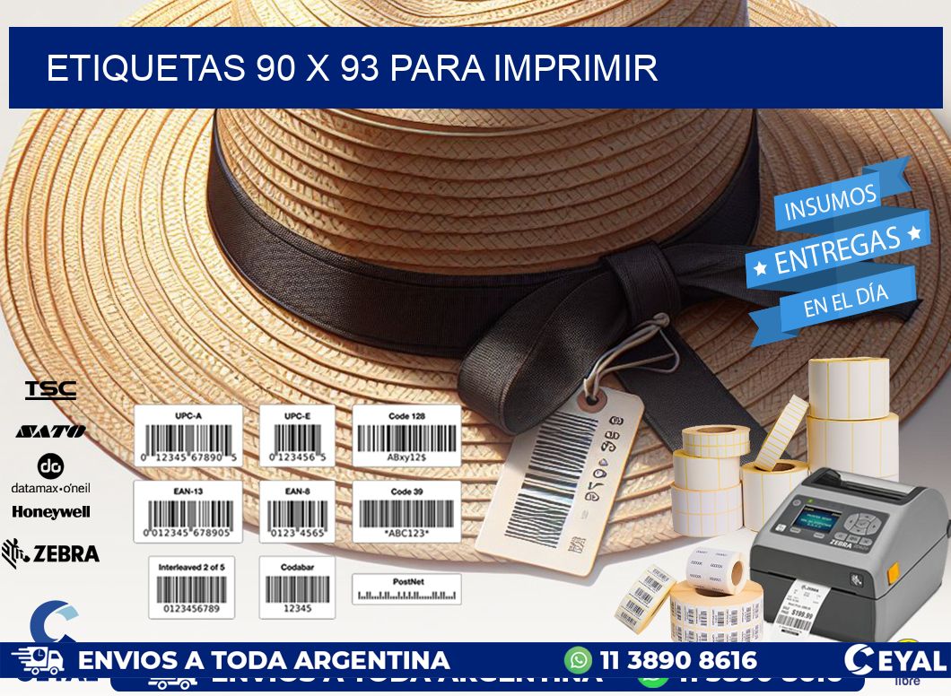 ETIQUETAS 90 x 93 PARA IMPRIMIR