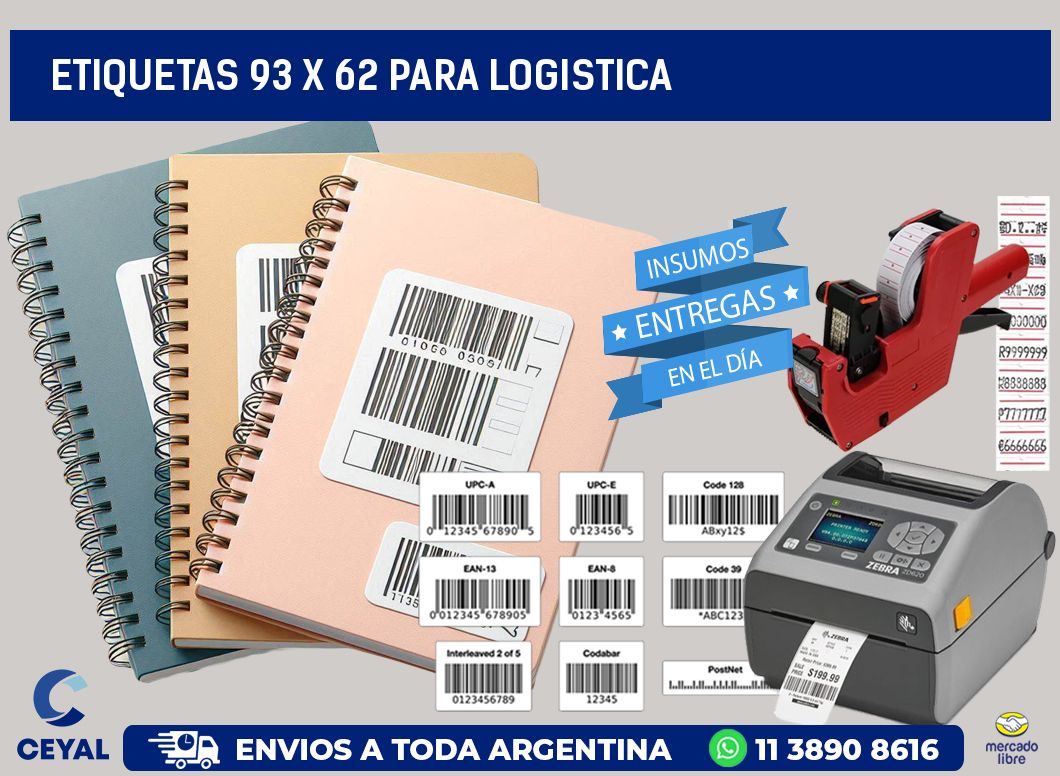 ETIQUETAS 93 x 62 PARA LOGISTICA