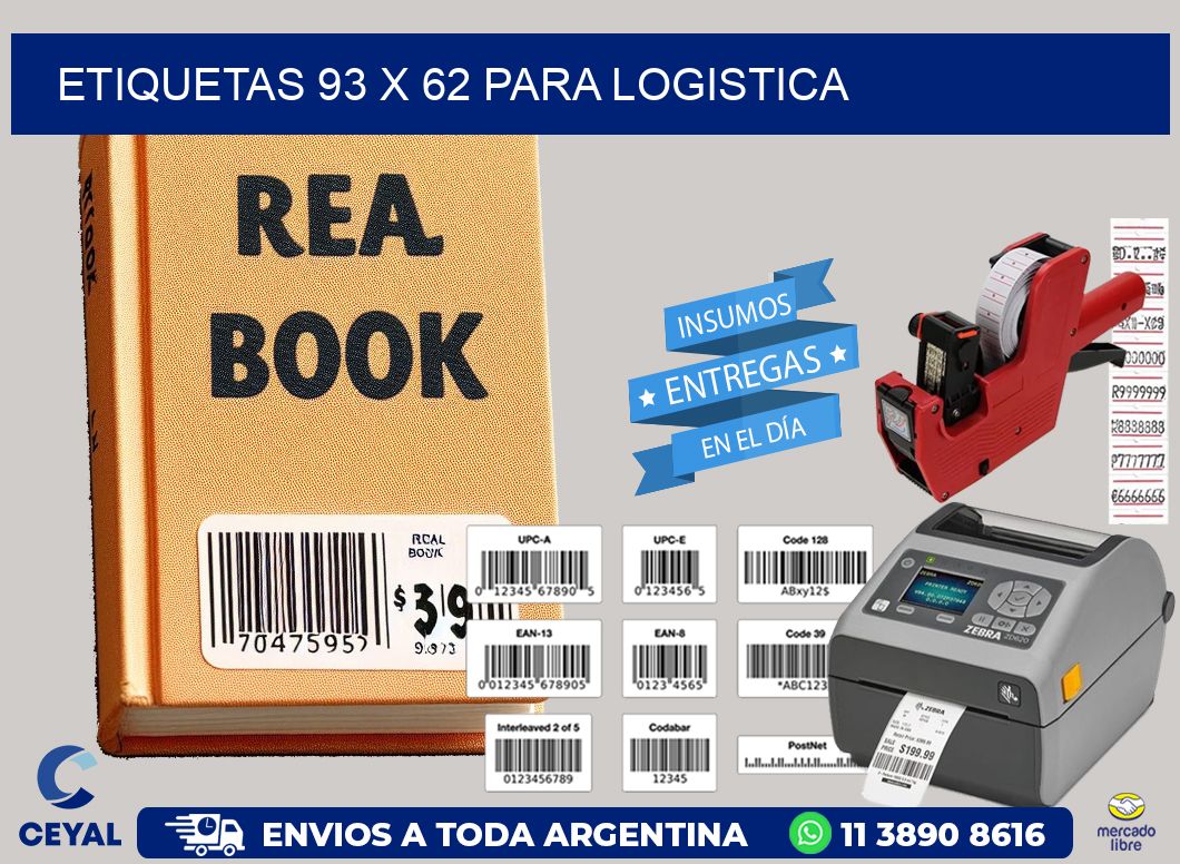 ETIQUETAS 93 x 62 PARA LOGISTICA