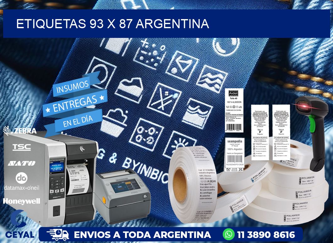 ETIQUETAS 93 x 87 ARGENTINA