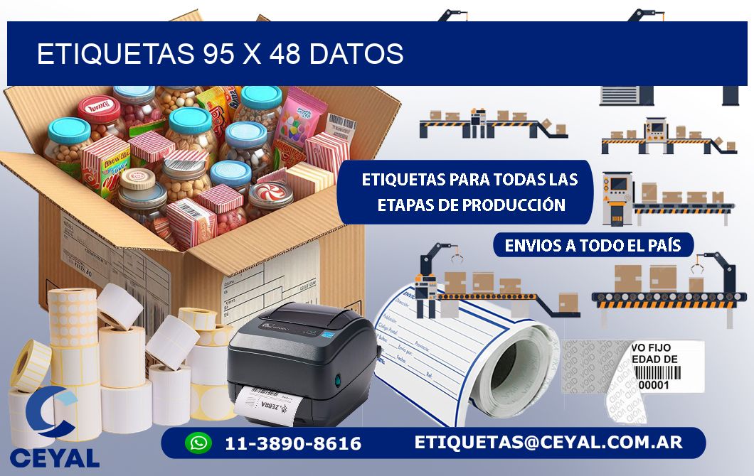 ETIQUETAS 95 x 48 DATOS