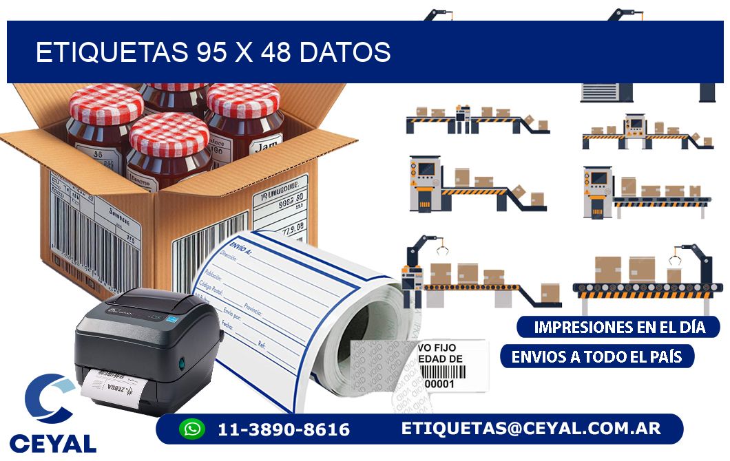 ETIQUETAS 95 x 48 DATOS