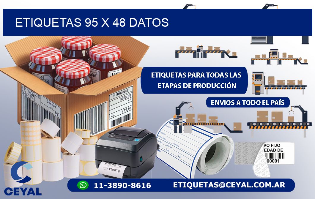 ETIQUETAS 95 x 48 DATOS