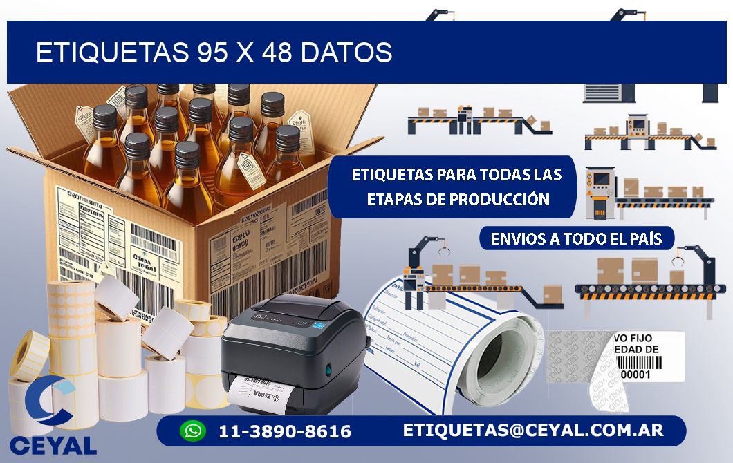 ETIQUETAS 95 x 48 DATOS