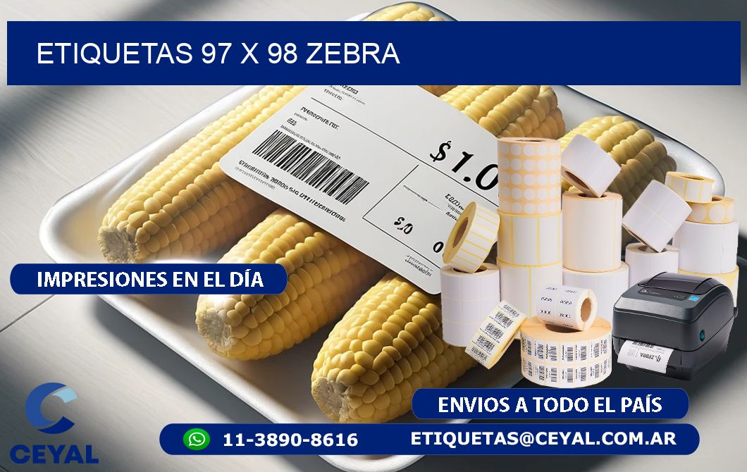 ETIQUETAS 97 x 98 ZEBRA