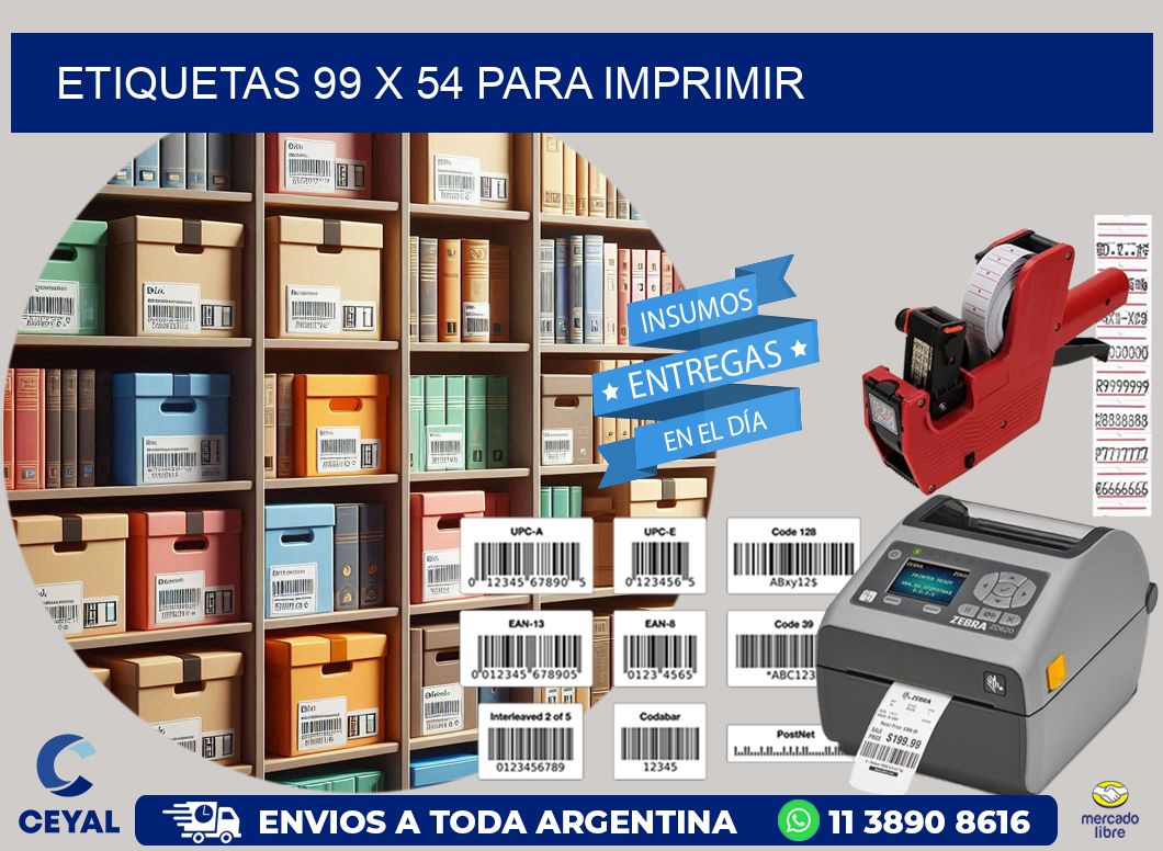 ETIQUETAS 99 x 54 PARA IMPRIMIR