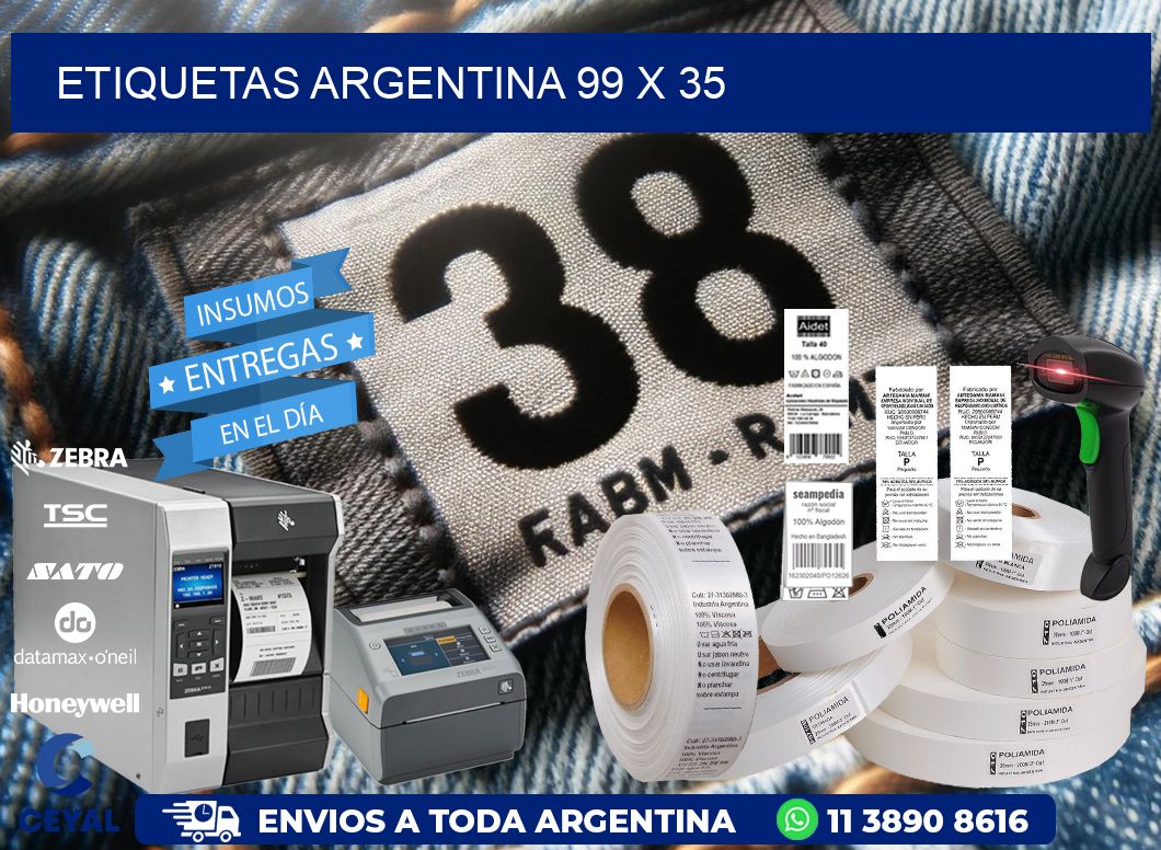 etiquetas argentina 99 x 35