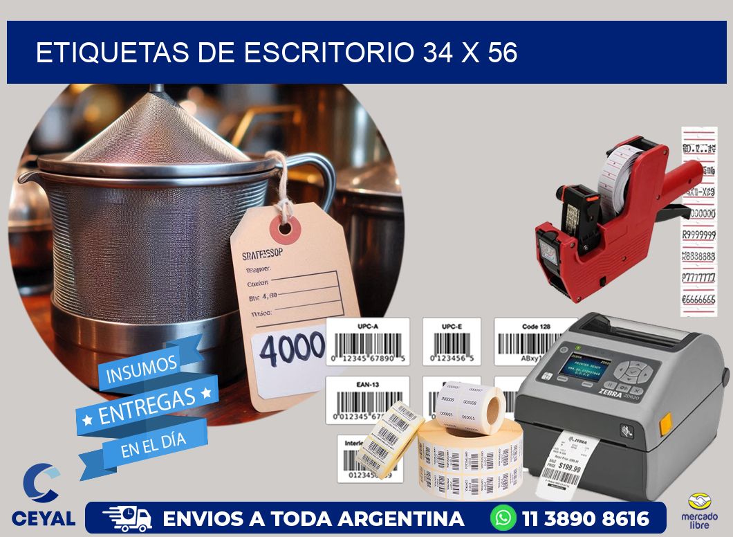 etiquetas de escritorio 34 x 56
