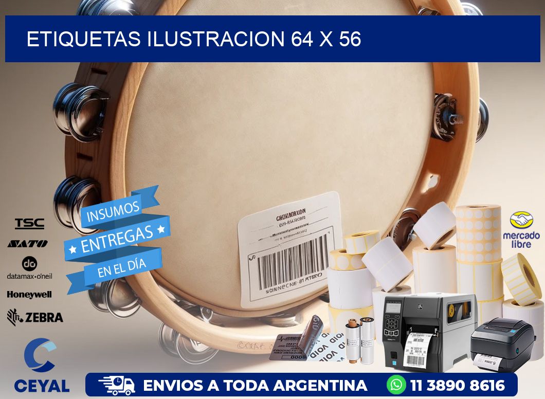 etiquetas ilustracion 64 x 56