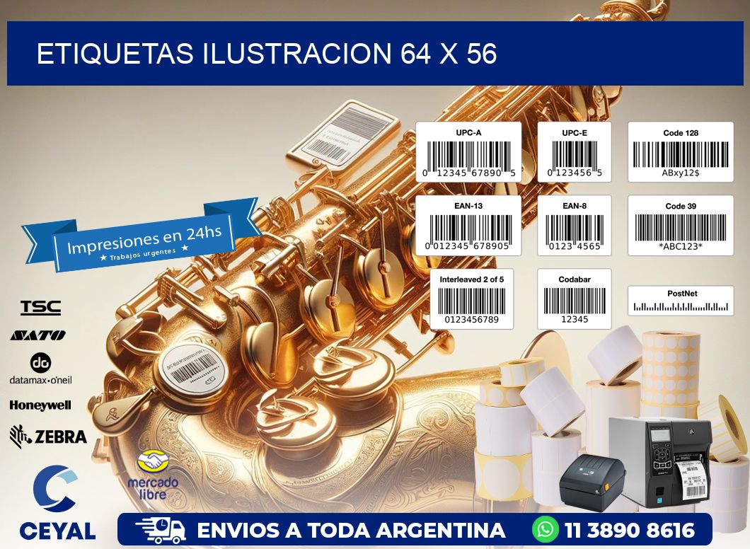 etiquetas ilustracion 64 x 56