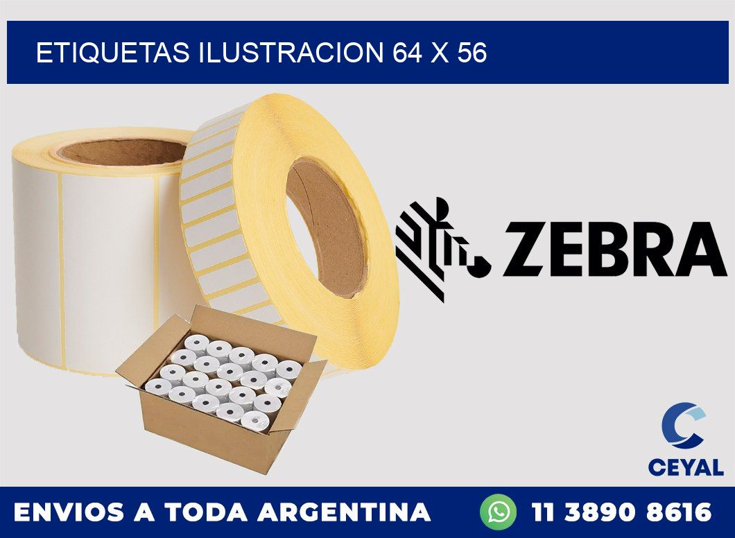 etiquetas ilustracion 64 x 56
