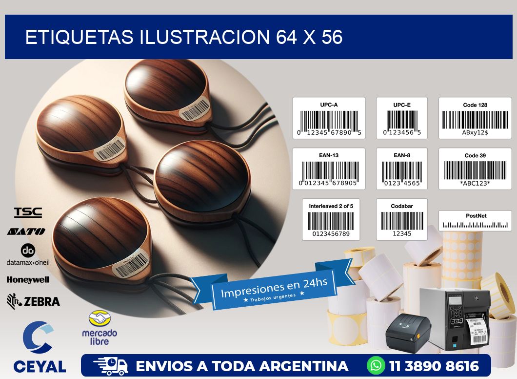 etiquetas ilustracion 64 x 56