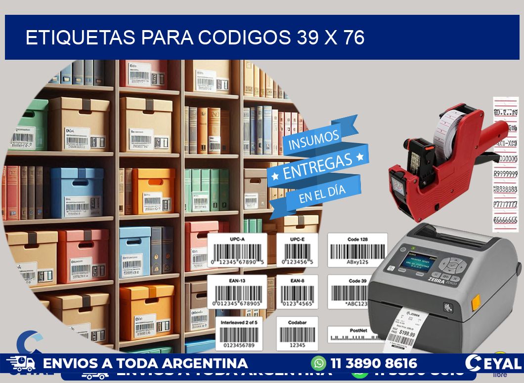 etiquetas para codigos 39 x 76