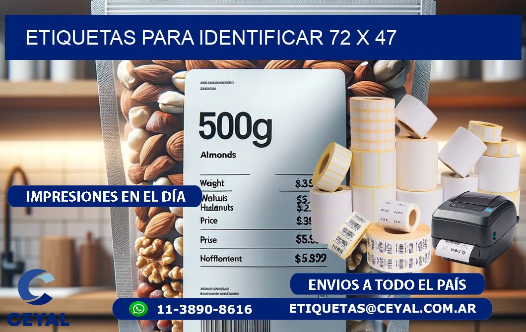 etiquetas para identificar 72 x 47