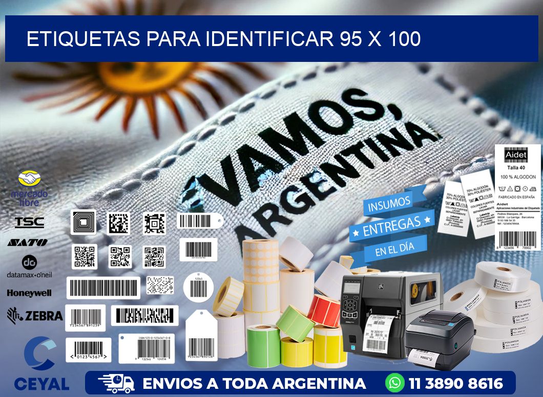 etiquetas para identificar 95 x 100