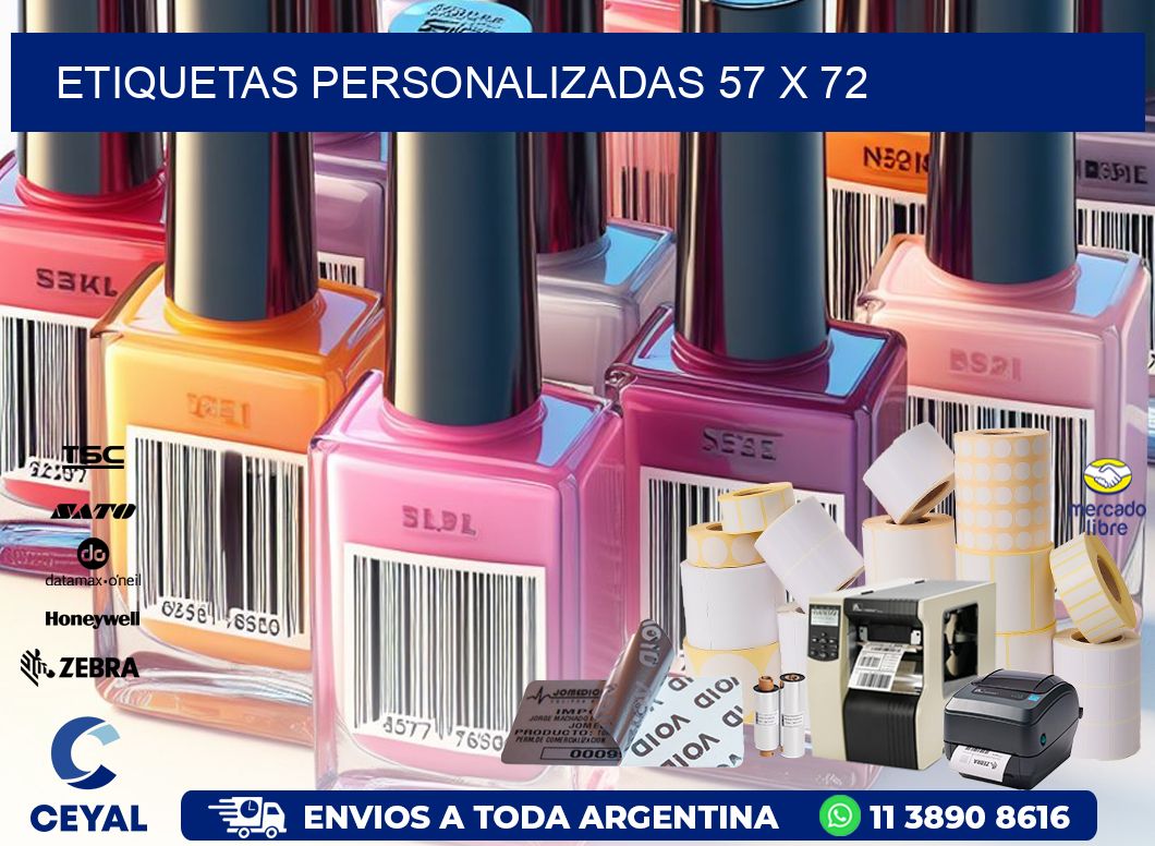 etiquetas personalizadas 57 x 72