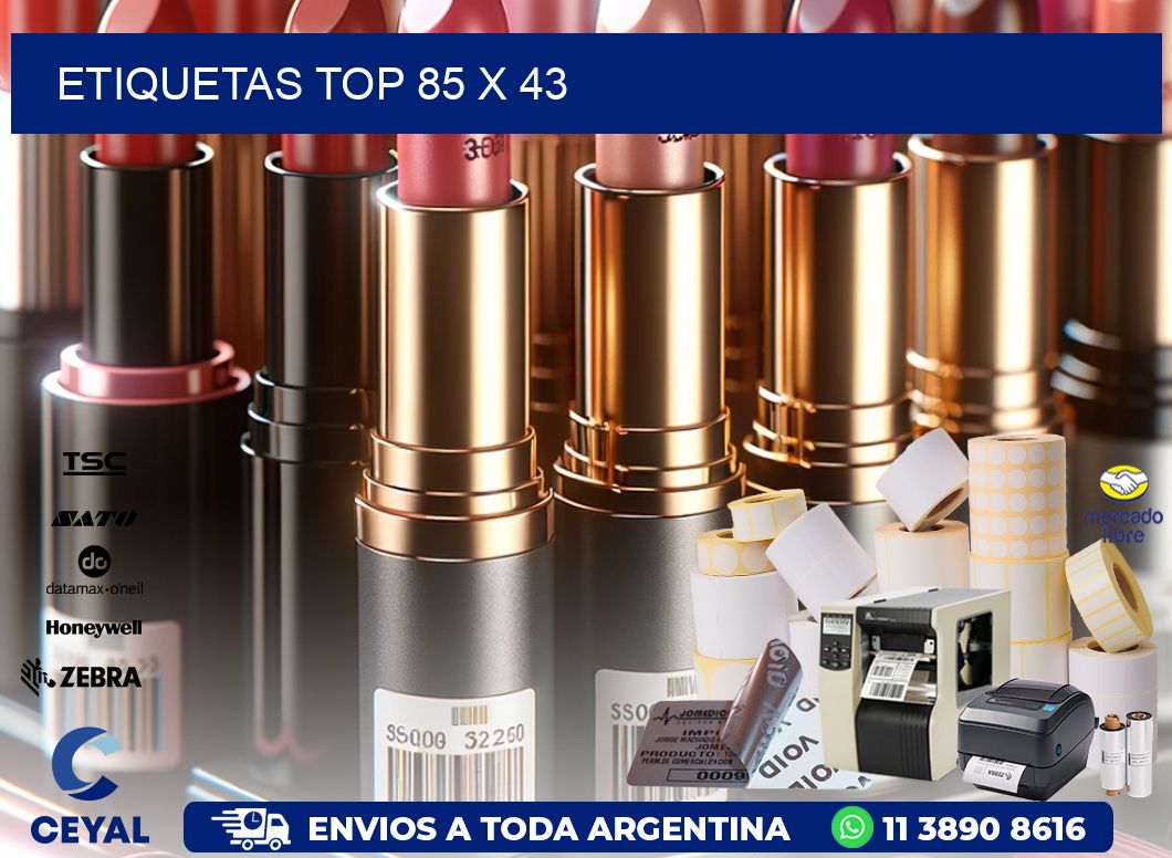 etiquetas top 85 x 43