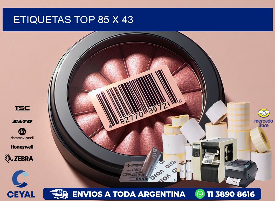 etiquetas top 85 x 43