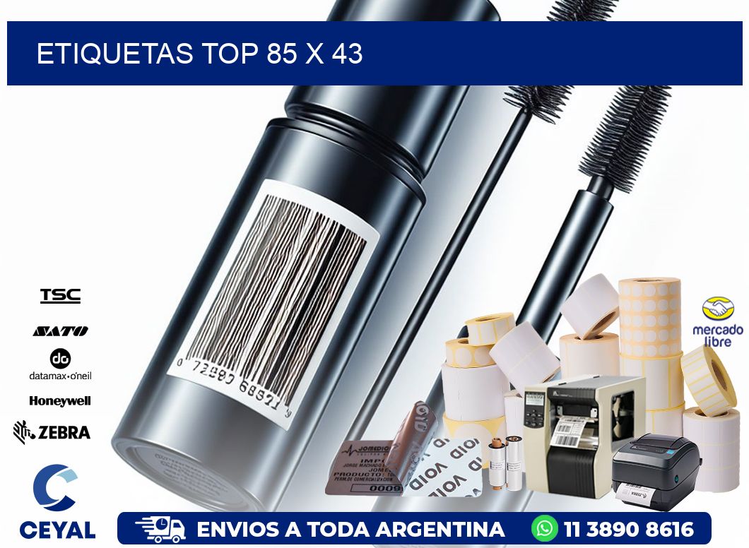 etiquetas top 85 x 43