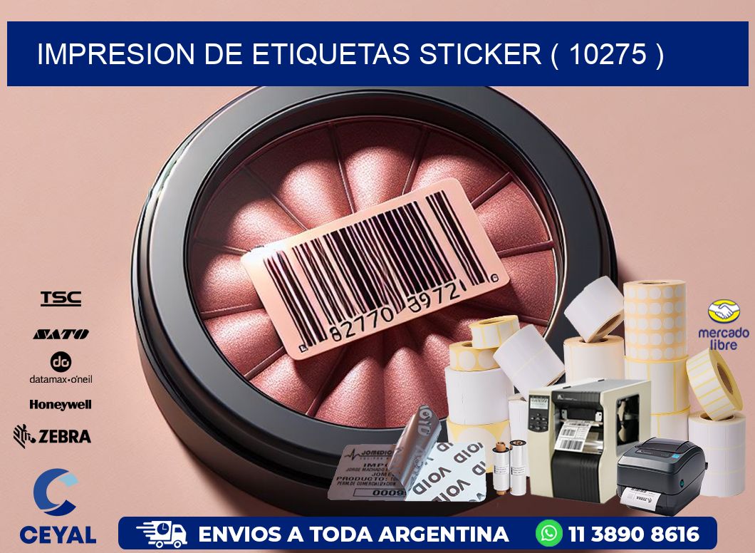 impresion de etiquetas sticker ( 10275 )