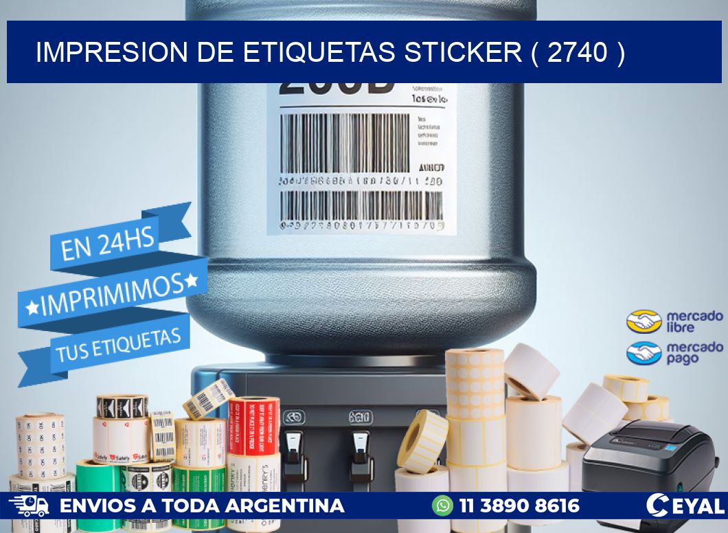 impresion de etiquetas sticker ( 2740 )