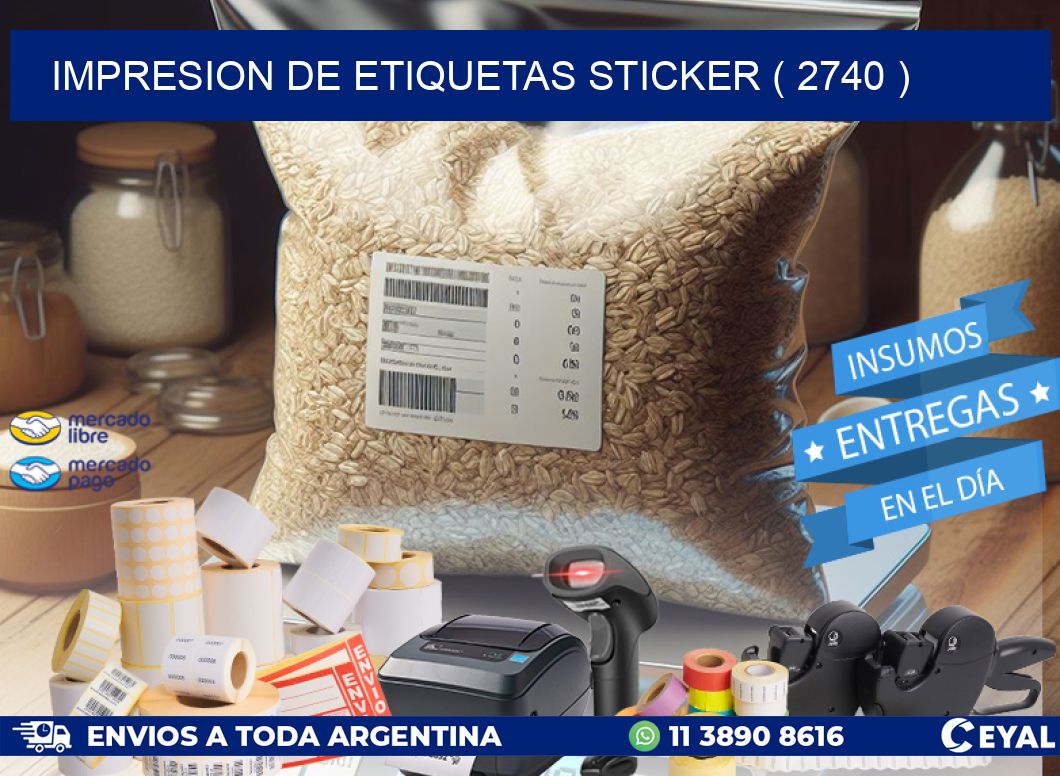 impresion de etiquetas sticker ( 2740 )