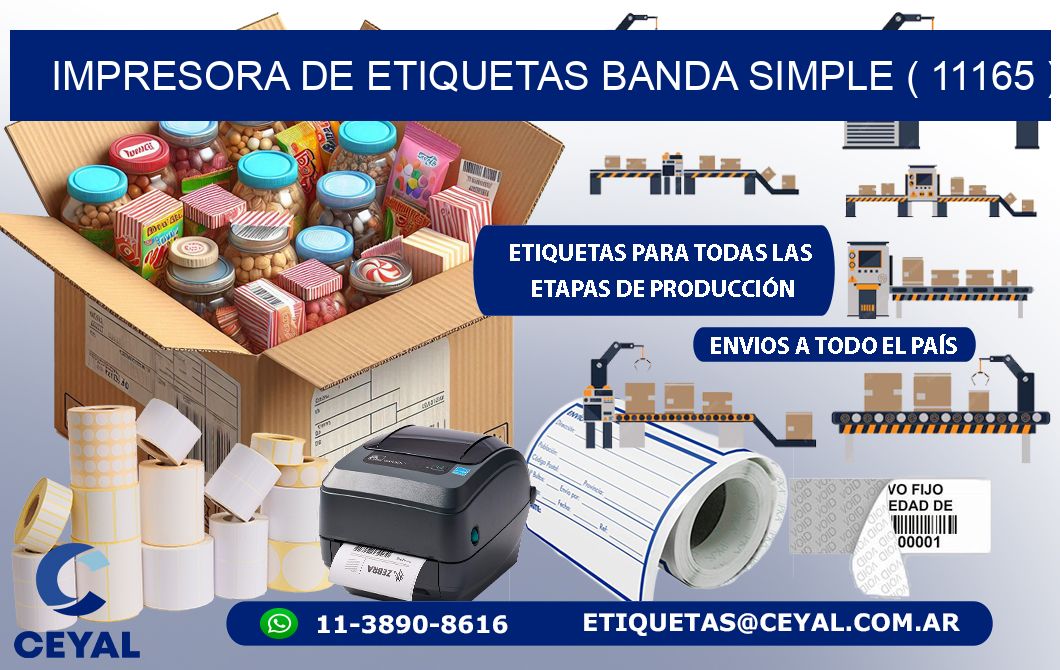 impresora de etiquetas banda simple ( 11165 )