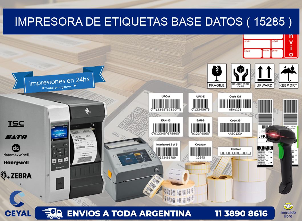 impresora de etiquetas base datos ( 15285 )