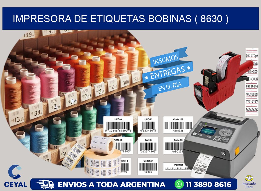 impresora de etiquetas bobinas ( 8630 )