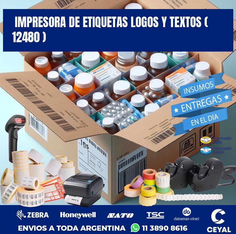 impresora de etiquetas logos y textos ( 12480 )