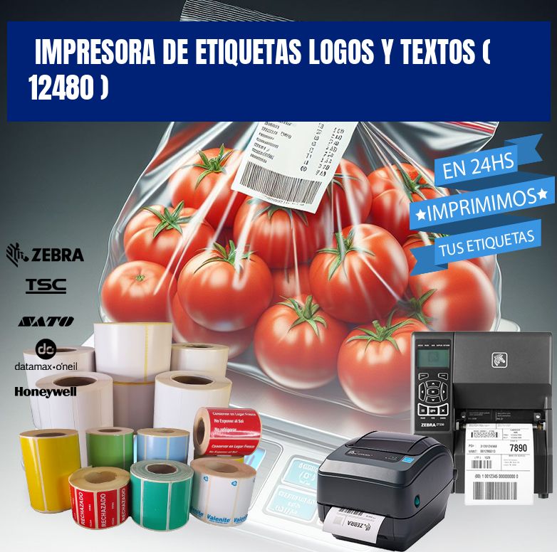 impresora de etiquetas logos y textos ( 12480 )