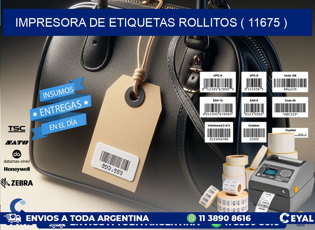 impresora de etiquetas rollitos ( 11675 )