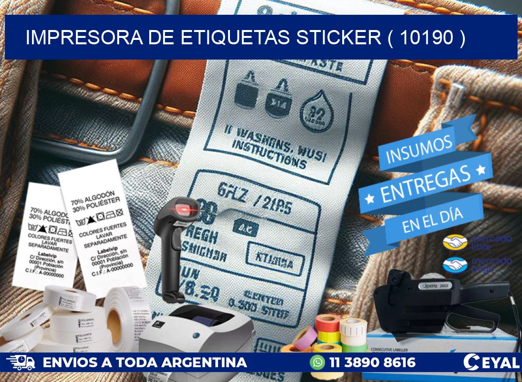 impresora de etiquetas sticker ( 10190 )