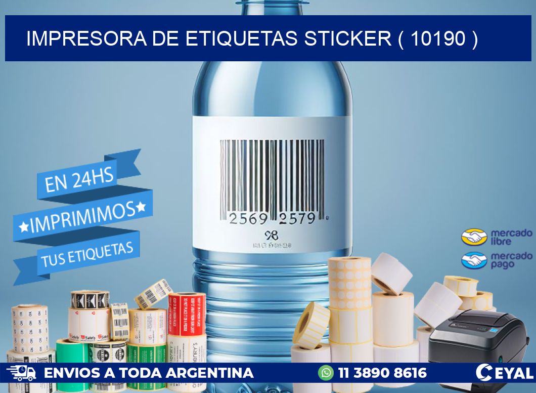 impresora de etiquetas sticker ( 10190 )