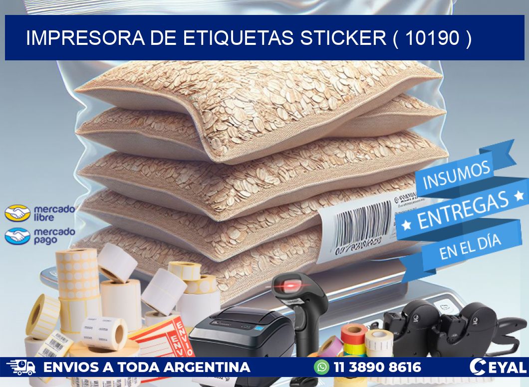 impresora de etiquetas sticker ( 10190 )