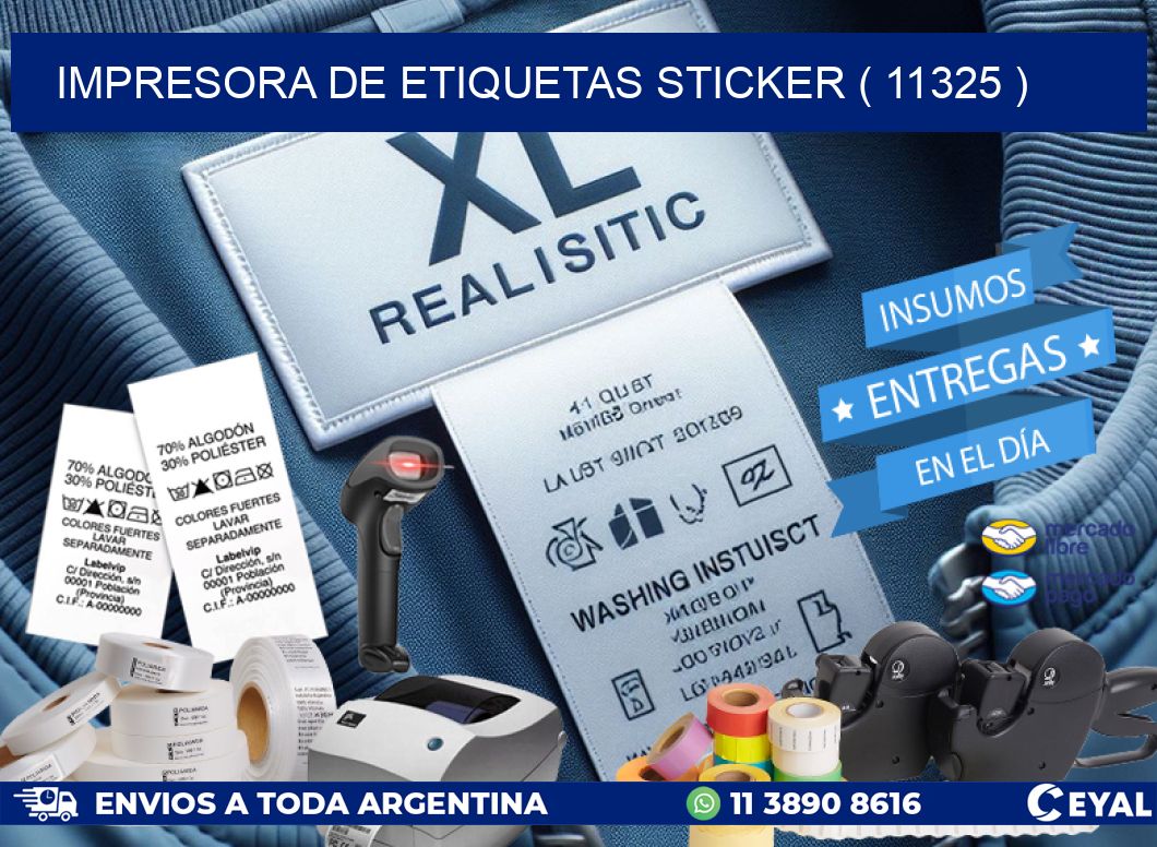 impresora de etiquetas sticker ( 11325 )