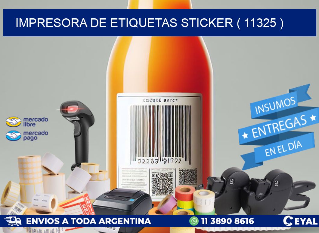 impresora de etiquetas sticker ( 11325 )