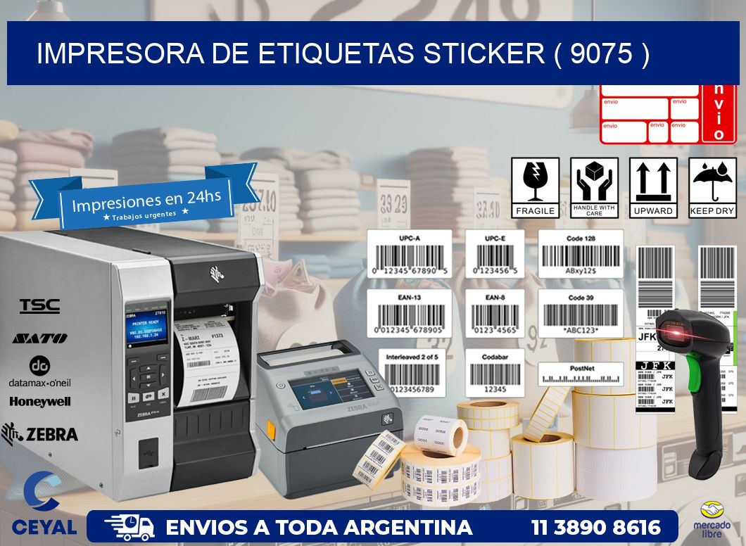impresora de etiquetas sticker ( 9075 )